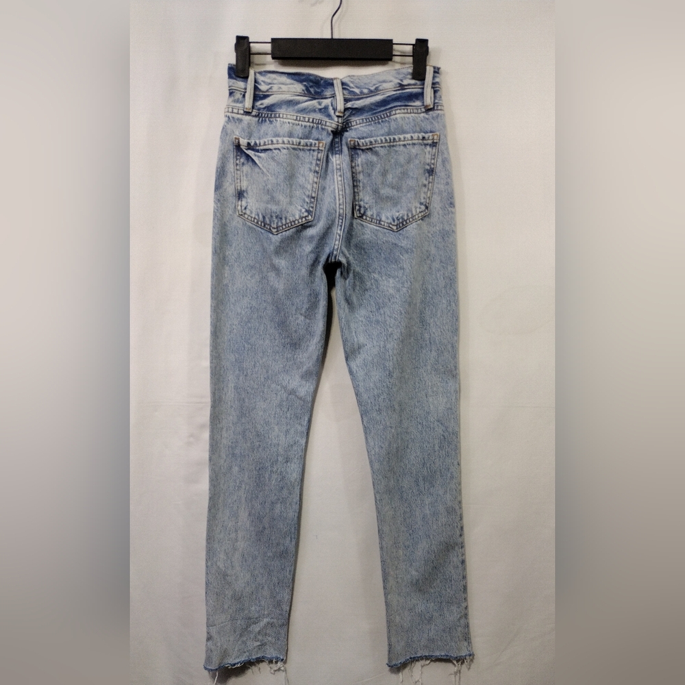 Frame Denim Le Original High Rise Slim Straight Leg Jeans 23 Blue Boho Retro - Picture 7 of 12